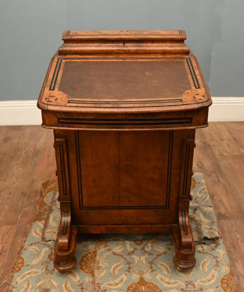 VICTORIAN WALNUT DAVENPORT DESK PERIOD 1890 - ADDITIONAL PHOTO 9