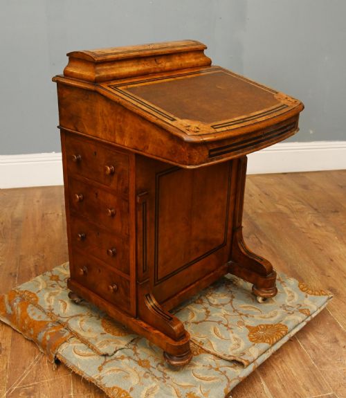 VICTORIAN WALNUT DAVENPORT DESK PERIOD 1890 - ADDITIONAL PHOTO 11