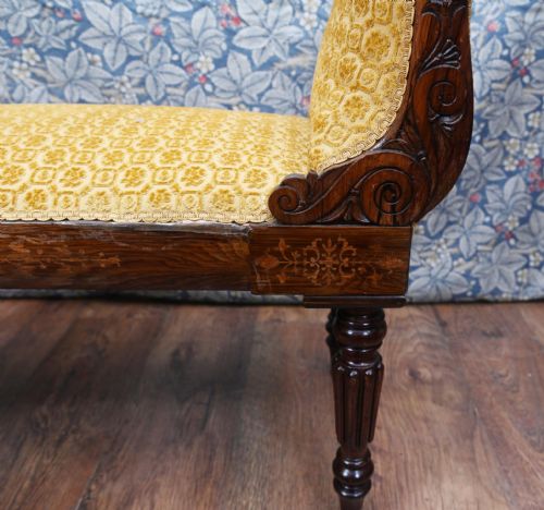 REGENCY STOOL WINDOW SEAT PERIOD ANTIQUE 1820 - ADDITIONAL PHOTO 6