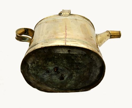 VICTORIAN BRASS WATERING CAN ANTIQUE GARDENING 1880 - ADDITIONAL PHOTO 2