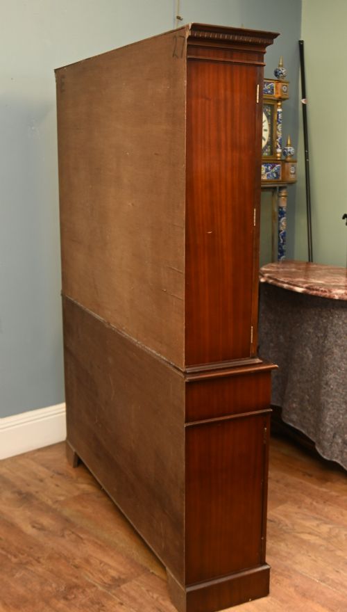 GEORGIAN REVIVAL MAHOGANY BOOKCASE CABINET - ADDITIONAL PHOTO 10