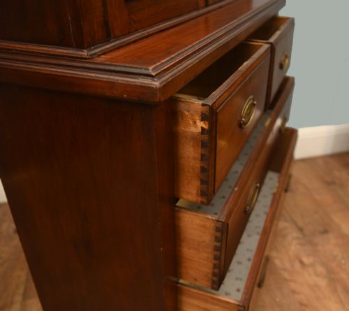 VICTORIAN LIBRARAY BOOKCASE CABINET CHEST MAHOGANY 1850 - ADDITIONAL PHOTO 7