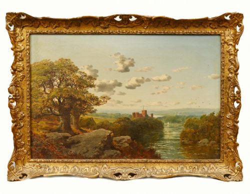 fig 2. Pair Victorian Oil Paintings English Landscape Pastoral Idyll 1880