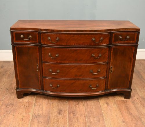 GEORGIAN SIDEBOARD MAHOGANY BUFFET SERVER REVIVAL