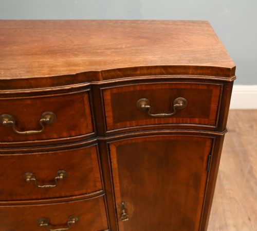 GEORGIAN SIDEBOARD MAHOGANY BUFFET SERVER REVIVAL - ADDITIONAL PHOTO 3