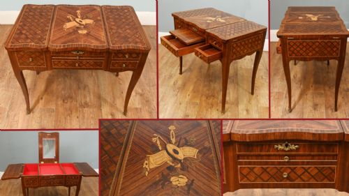 ANTIQUE FRENCH LOUIS XVI KINGWOOD BONHEUR DU JOUR DRESSING - ADDITIONAL PHOTO 1