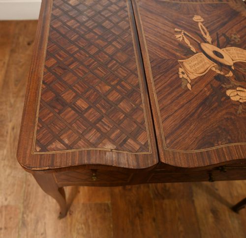 ANTIQUE FRENCH LOUIS XVI KINGWOOD BONHEUR DU JOUR DRESSING - ADDITIONAL PHOTO 2