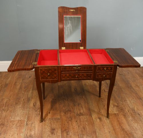 ANTIQUE FRENCH LOUIS XVI KINGWOOD BONHEUR DU JOUR DRESSING - ADDITIONAL PHOTO 7