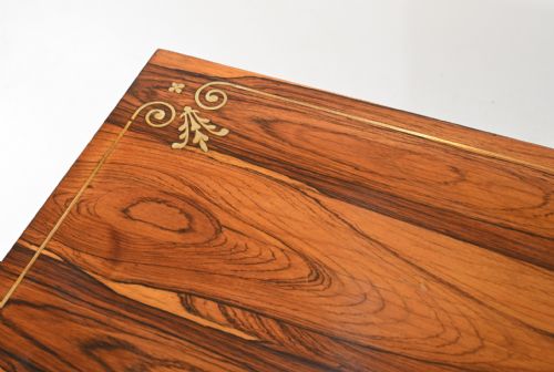 ANTIQUE CARD TABLE ROSEWOOD REGENCY GAMES TABLES CIRCA 1810 - ADDITIONAL PHOTO 2