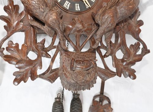 ANTIQUE BLACK FOREST CUCKOO CLOCK GERMAN WALL CLOCKS - ADDITIONAL PHOTO 10
