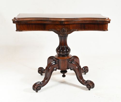 VICTORIAN GAMES TABLE ANTIQUE 1860