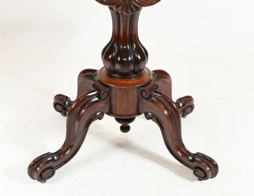 VICTORIAN GAMES TABLE ANTIQUE 1860 - ADDITIONAL PHOTO 1