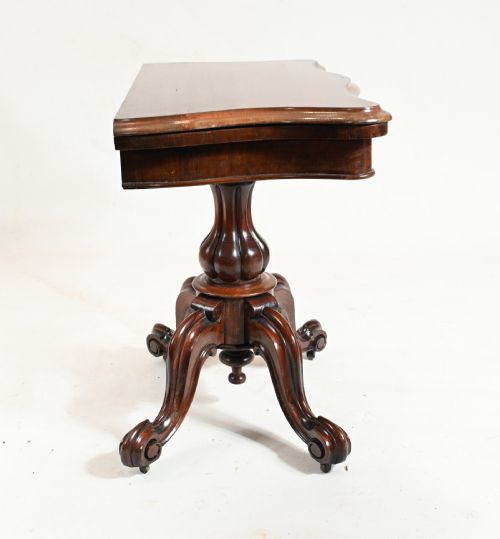 VICTORIAN GAMES TABLE ANTIQUE 1860 - ADDITIONAL PHOTO 2