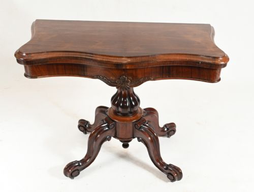 VICTORIAN GAMES TABLE ANTIQUE 1860 - ADDITIONAL PHOTO 8