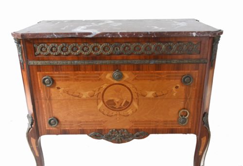 ANTIQUE SWEDISH COMMODE INLAY CHEST OF DRAWERS 1920 - ADDITIONAL PHOTO 2