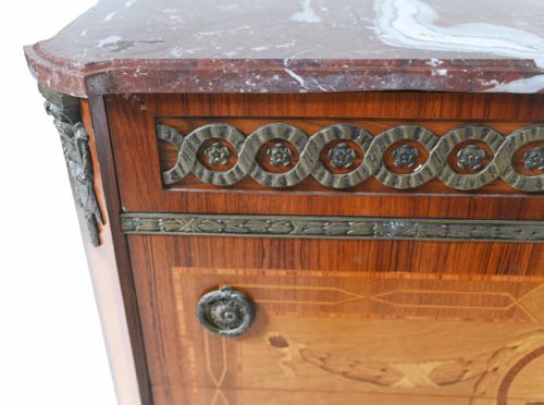 ANTIQUE SWEDISH COMMODE INLAY CHEST OF DRAWERS 1920 - ADDITIONAL PHOTO 3