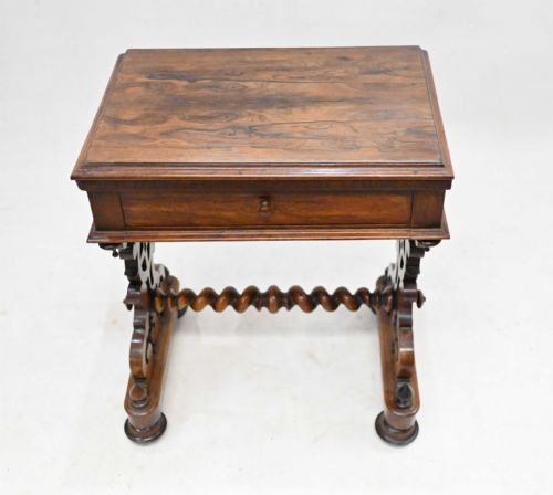ANTIQUE VICTORIAN GAMES TABLE CHESS BACKGAMMON 1840