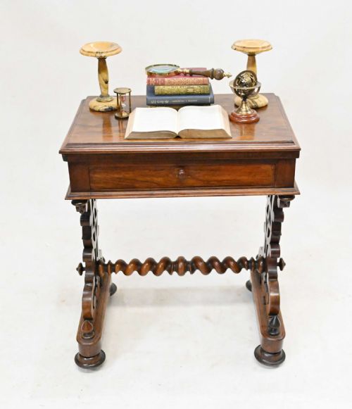 ANTIQUE VICTORIAN GAMES TABLE CHESS BACKGAMMON 1840 - ADDITIONAL PHOTO 5
