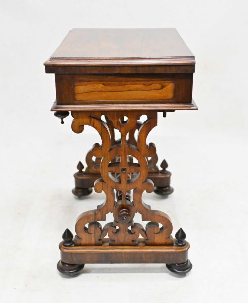 ANTIQUE VICTORIAN GAMES TABLE CHESS BACKGAMMON 1840 - ADDITIONAL PHOTO 6