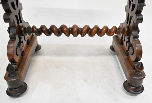 ANTIQUE VICTORIAN GAMES TABLE CHESS BACKGAMMON 1840 - ADDITIONAL PHOTO 7