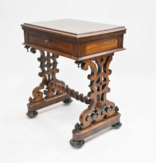 ANTIQUE VICTORIAN GAMES TABLE CHESS BACKGAMMON 1840 - ADDITIONAL PHOTO 11