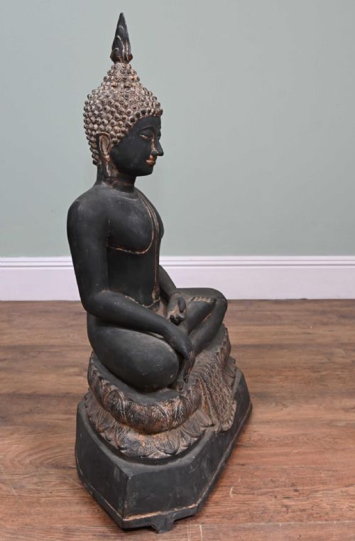 BRONZE NEPALESE BUDDHA STATUE MEDITATION ANTIQUE BUDDHIST ART - ADDITIONAL PHOTO 2