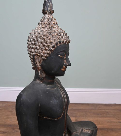 BRONZE NEPALESE BUDDHA STATUE MEDITATION ANTIQUE BUDDHIST ART - ADDITIONAL PHOTO 3