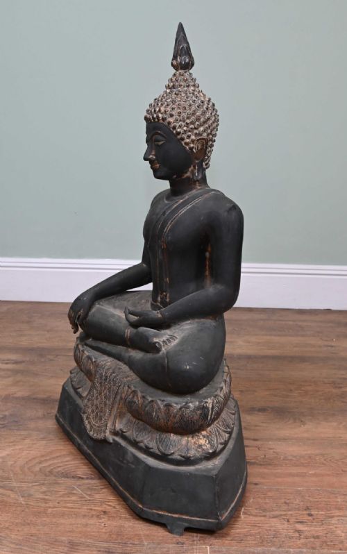 BRONZE NEPALESE BUDDHA STATUE MEDITATION ANTIQUE BUDDHIST ART - ADDITIONAL PHOTO 9