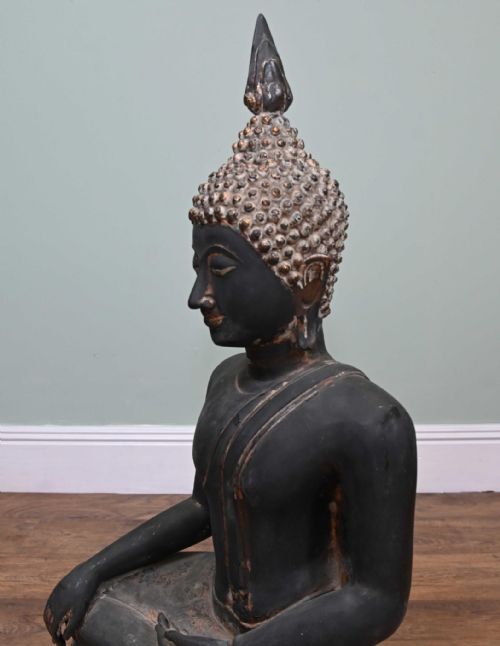 BRONZE NEPALESE BUDDHA STATUE MEDITATION ANTIQUE BUDDHIST ART - ADDITIONAL PHOTO 10