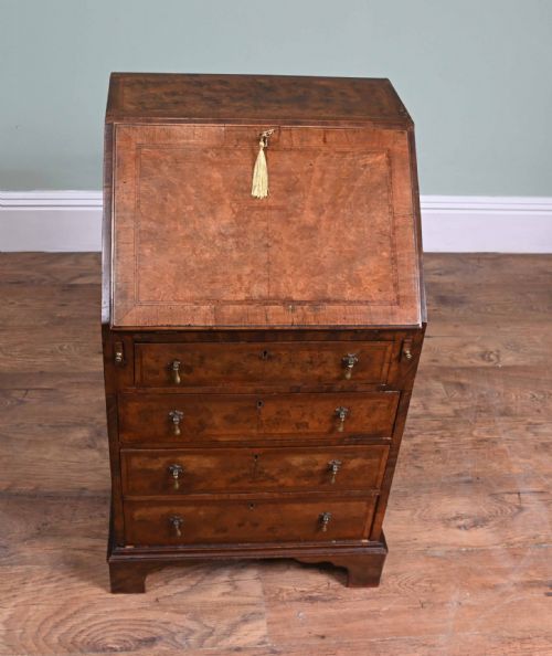 VICTORIAN BUREAU WALNUT ANTIQUE WRITING TABLE 1890 - ADDITIONAL PHOTO 6
