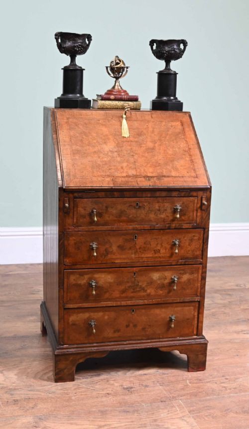 VICTORIAN BUREAU WALNUT ANTIQUE WRITING TABLE 1890 - ADDITIONAL PHOTO 10