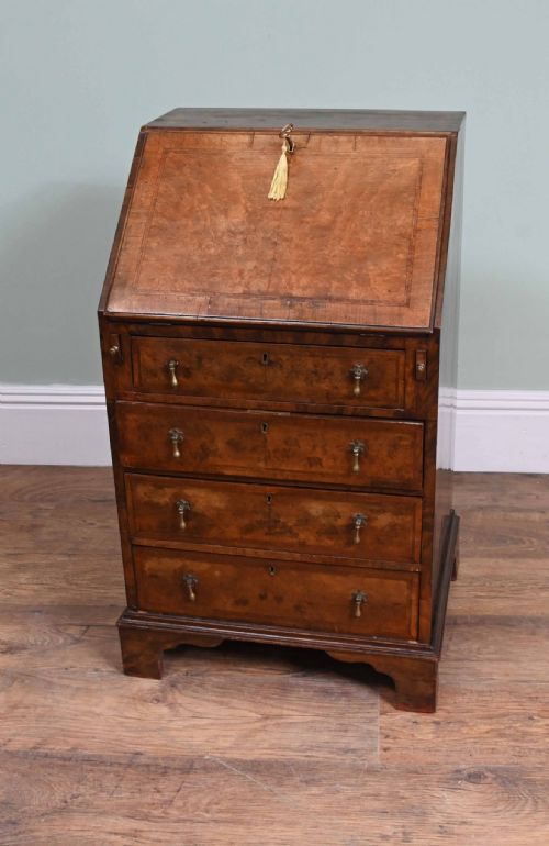 VICTORIAN BUREAU WALNUT ANTIQUE WRITING TABLE 1890