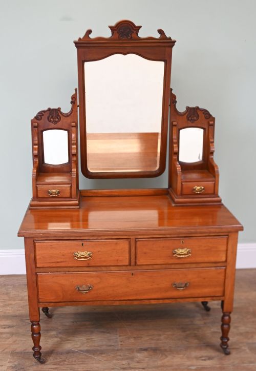 Art Nouveau Dresser Mahogany Edwardian Antique Chest 1900