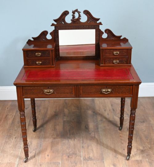Edwards and Roberts Writing Desk Aesthetic Movement Mahogany Ladies Table