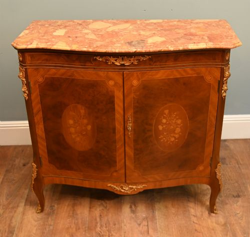 Epstein Walnut Cabinet Louis XV Revival Inlay 1920