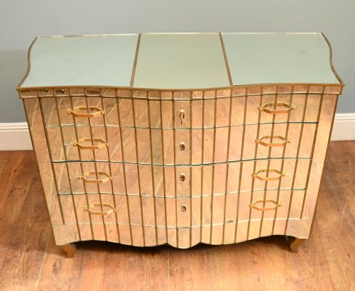 Art Deco Mirrored Chest Drawers 1930s Commode
