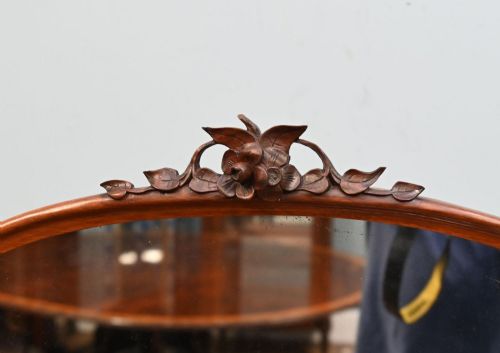 fig 3. Victorian Whatnot Bookshelf Walnut Mirrored Etagere 1860