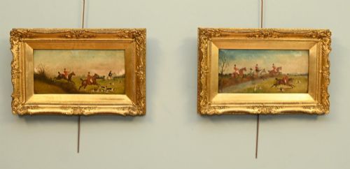 Victorian Fox Hunting Oil Paintings The Hunt 1880