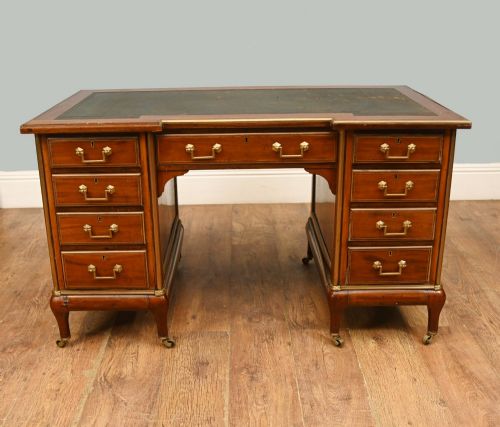 French Desks Antique Empire Knee Hole Bureau Desk 1890