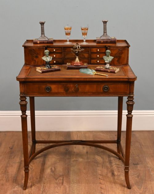 Regency Revival Ladies Desk Bureau Mahogany