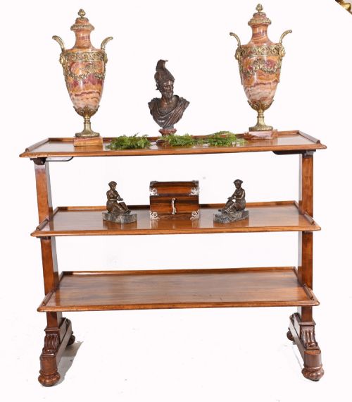 Victorian Dumb Waiter Bookcase Gillows and Co 1840