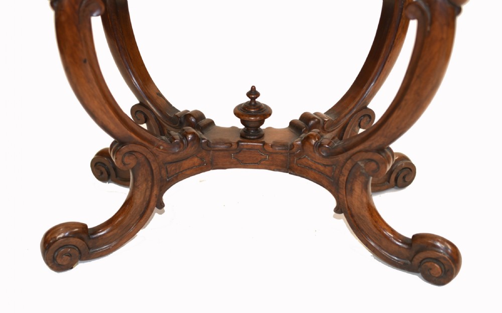 Victorian Card Table Antique Games Tables Rosewood 1880 View IV