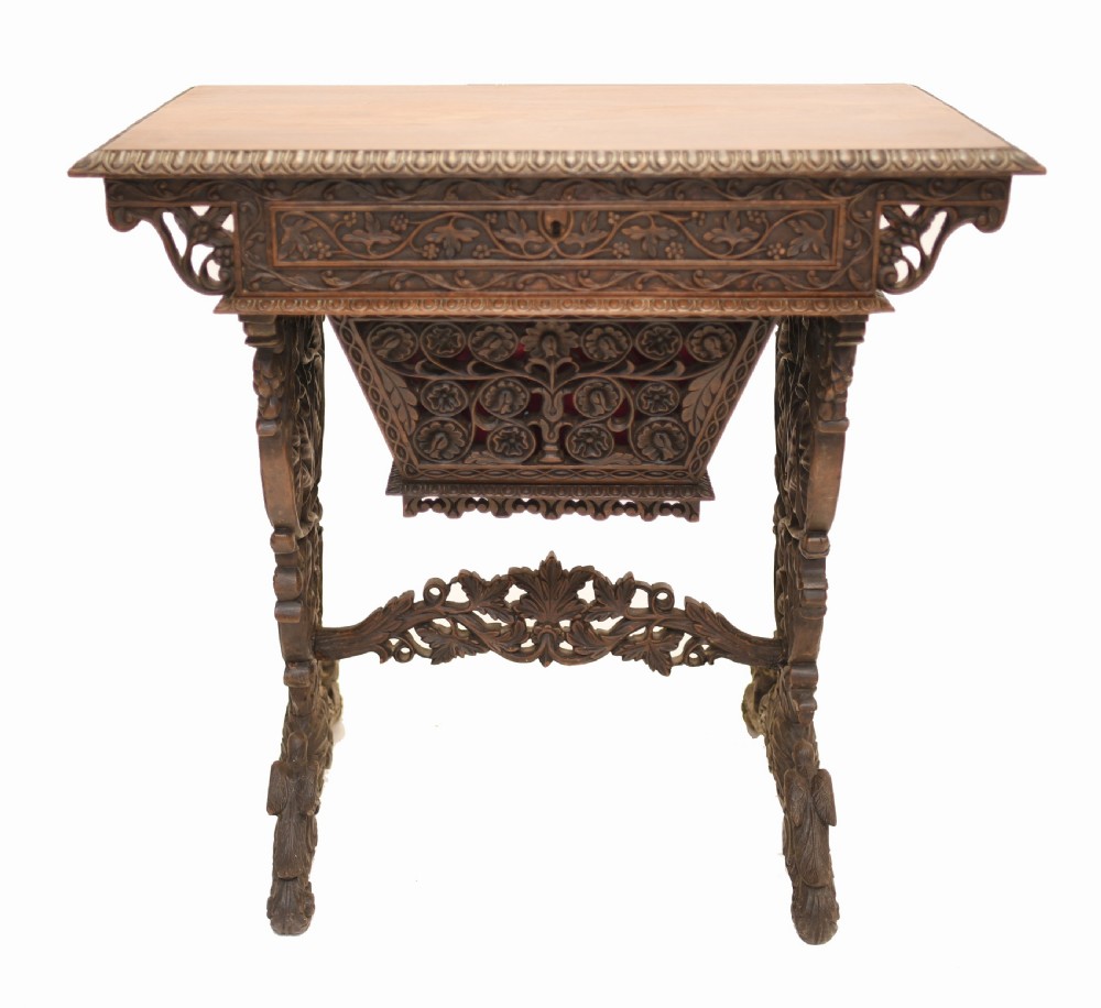 Antique Burmese Work Box 