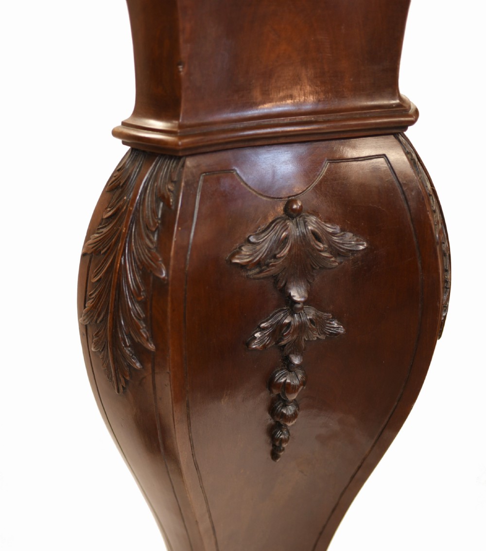 Pair Gillows Pedestal Stands Carved Neo Classical View II