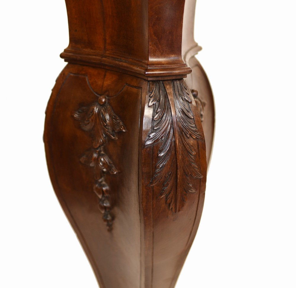 Pair Gillows Pedestal Stands Carved Neo Classical View VI