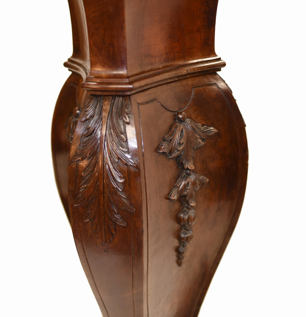 Pair Gillows Pedestal Stands Carved Neo Classical View VII