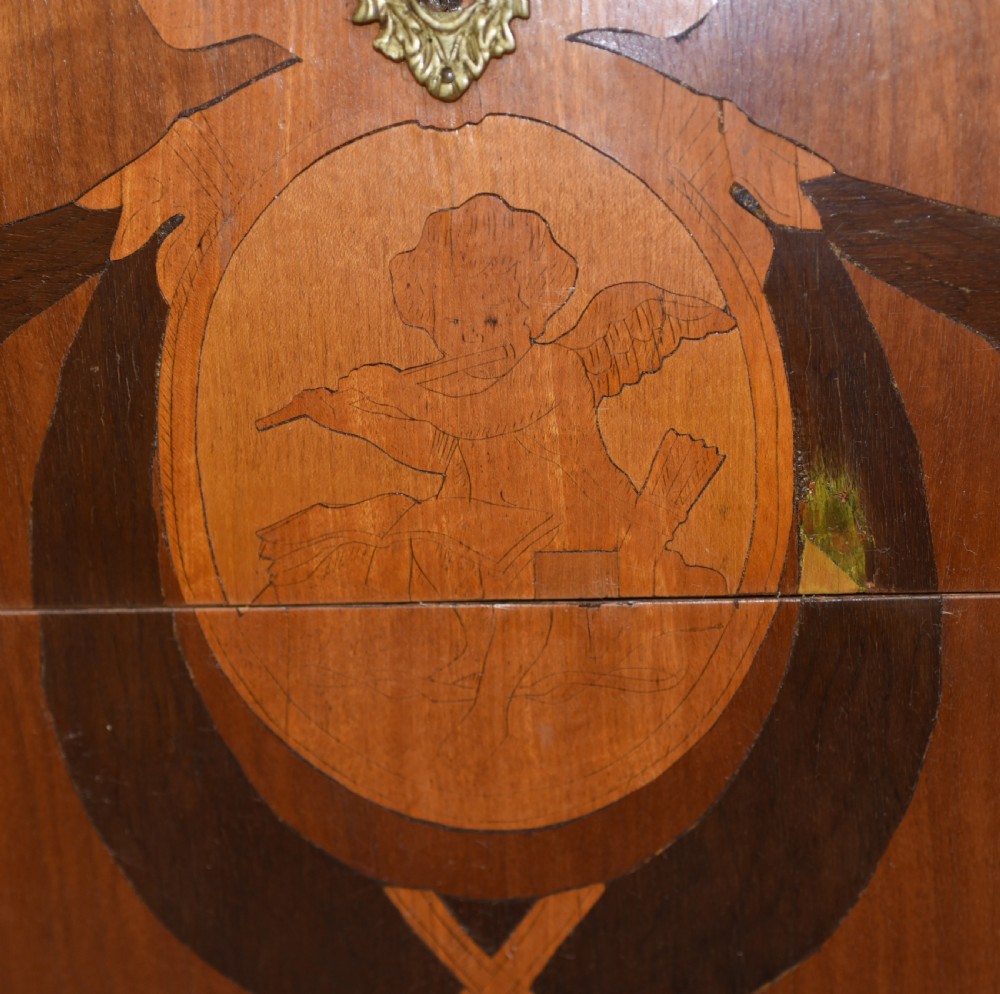 French Empire Commode Chest of Drawers - Antique with Marquetry Inlay View VI