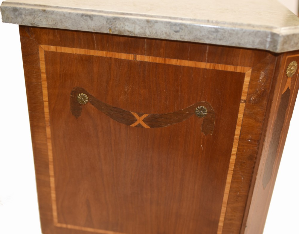 French Empire Commode Chest of Drawers - Antique with Marquetry Inlay View XII