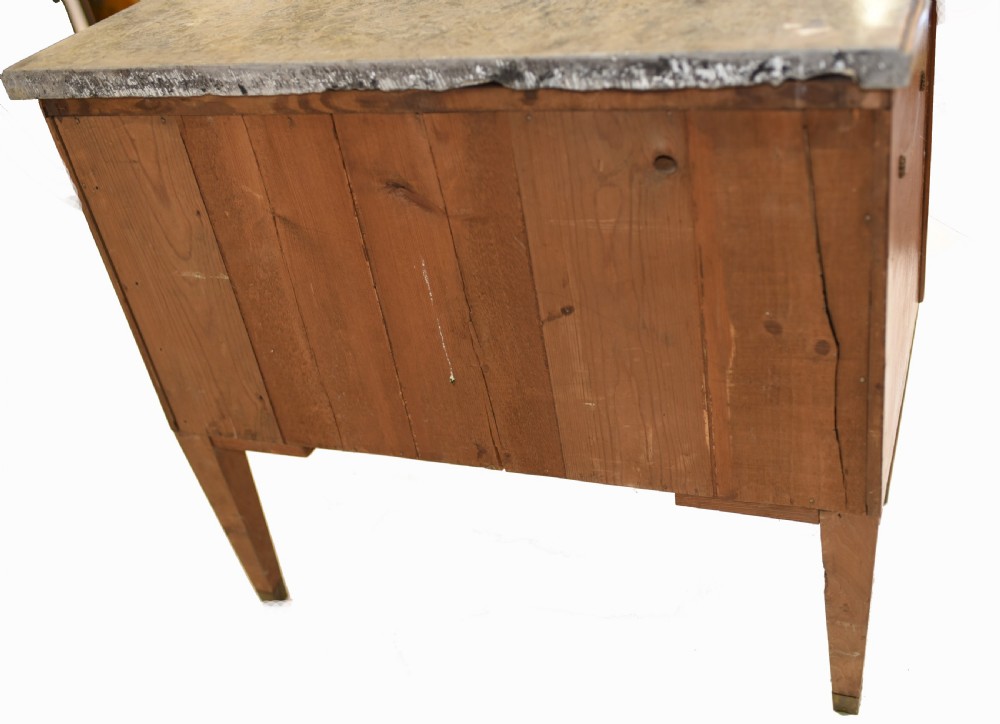 French Empire Commode Chest of Drawers - Antique with Marquetry Inlay View XIII