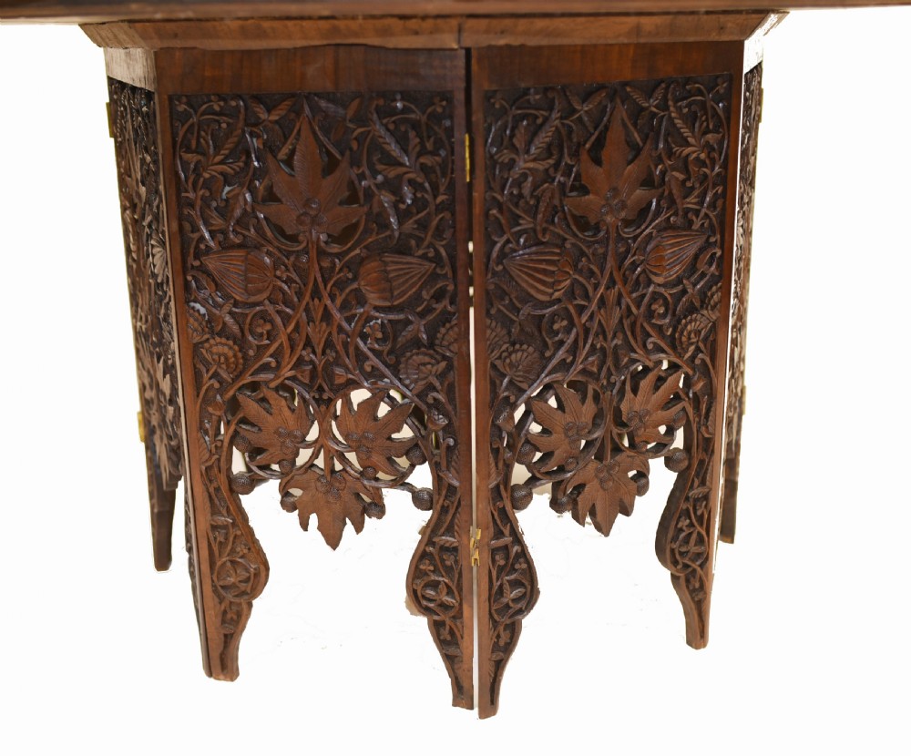 Goanese Side Table - Antique Carved Portugese Goan Furniture View VIII
